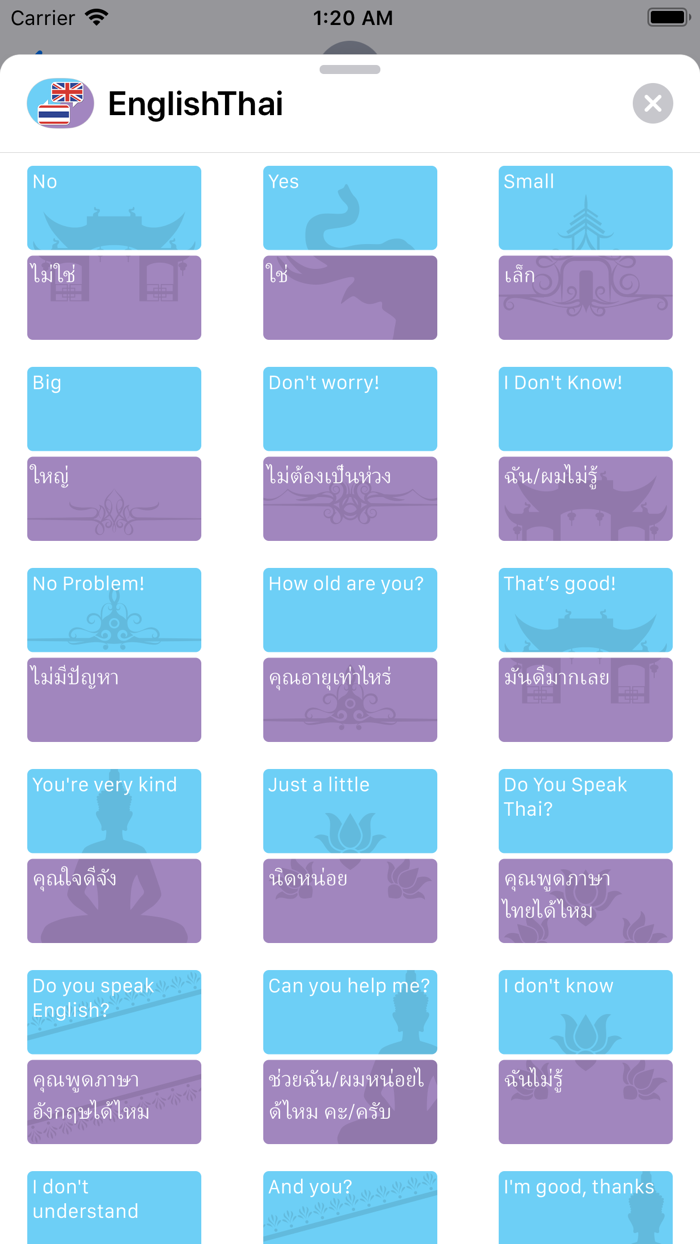 English-Thai Stickers