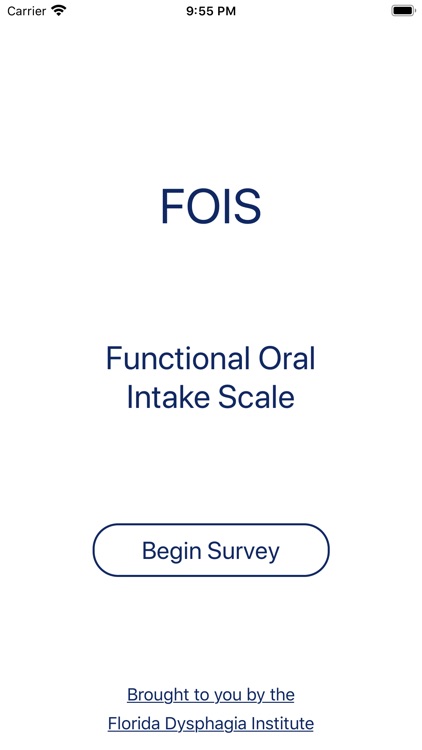 Functional Oral Intake Scale