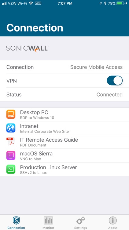 SonicWall Mobile Connect