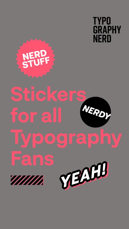 Typography Nerd Sticker