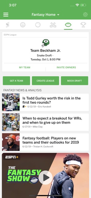 ESPN Fantasy Sports(圖1)-速報App