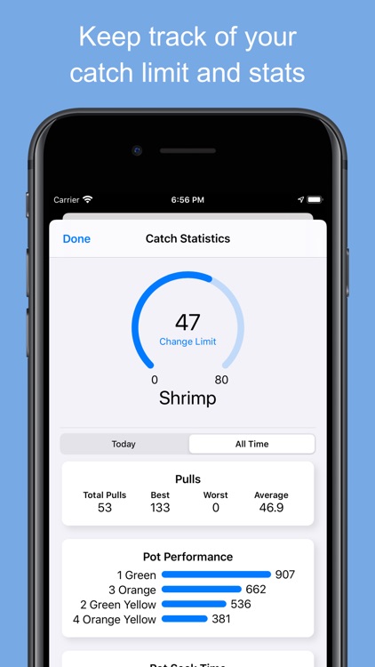 Crab and Shrimp Pot Tracker