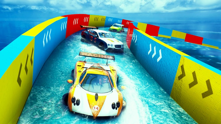 Water Slide Car Stunts Racing screenshot-3