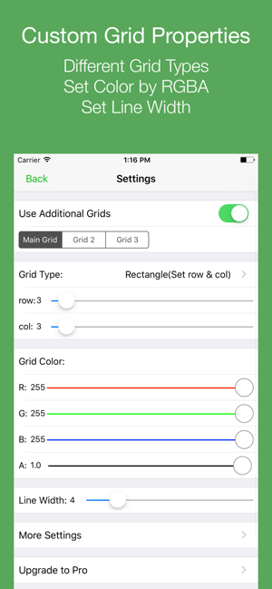 iphone app grid