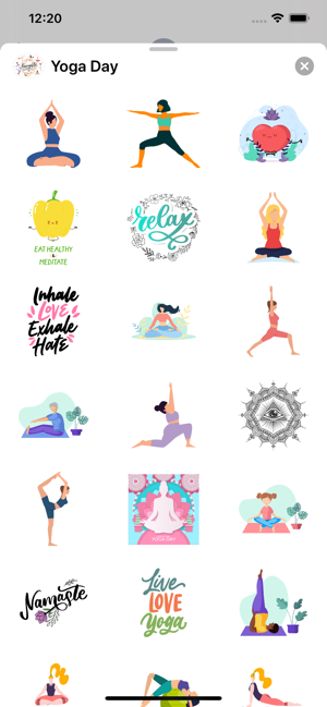 International Yoga Day Sticker(圖2)-速報App