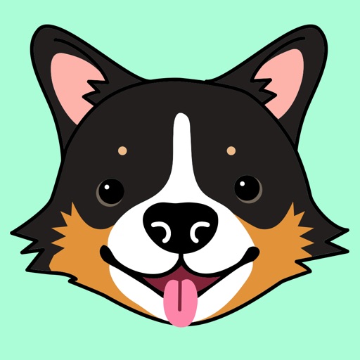 TriColor Corgi Stickers icon