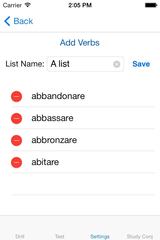 Verbi - Italian Verb Trainer screenshot 3