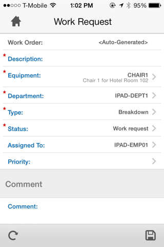 Скриншот из Infor EAM Mobile for Phone