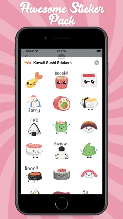 Kawaii Sushi Stickers