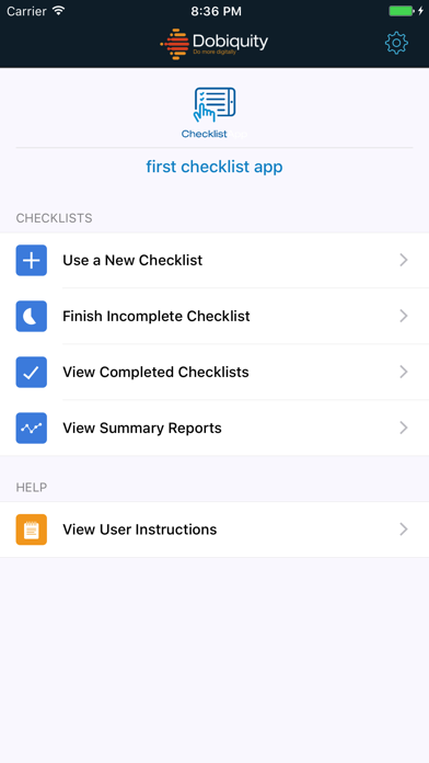 How to cancel & delete Dobiquity: Checklist App from iphone & ipad 2