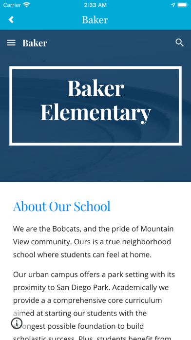 Baker Elementary App screenshot 3