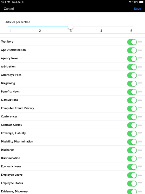 Employment Law Daily iPad