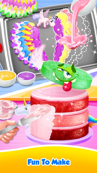 Unicorn Food - Rainbow Cake screenshot 4