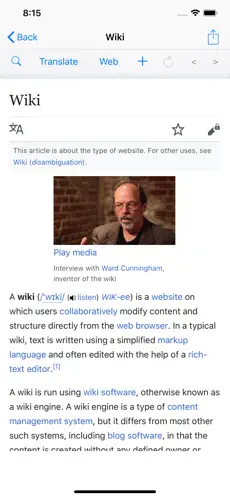Screenshot 1 Wiki Buscar iphone