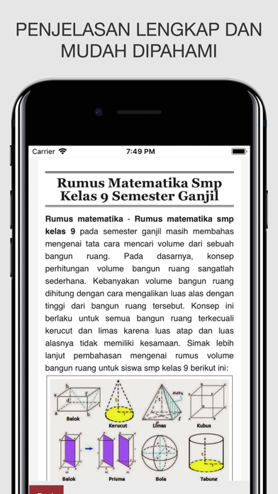 How to cancel & delete Rumus Matematika from iphone & ipad 4