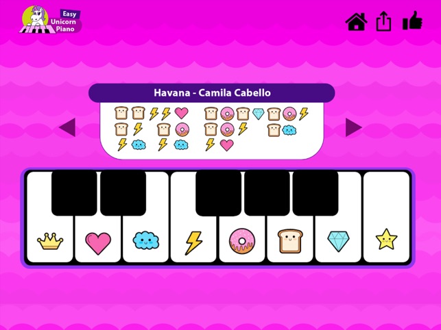 Piano Keyboard Roblox Havana Easy Unicorn Piano On The App Store