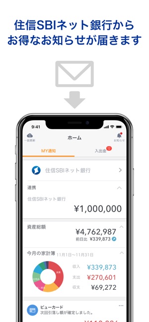 マネーフォワード For 住信sbiネット銀行 をapp Storeで