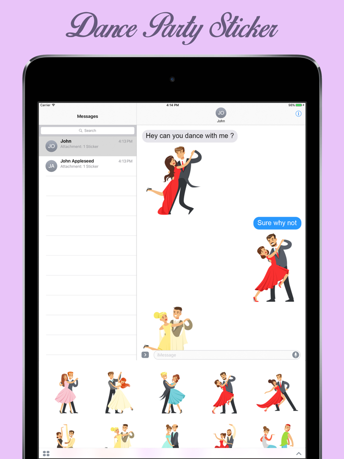 Party All Night Stickers