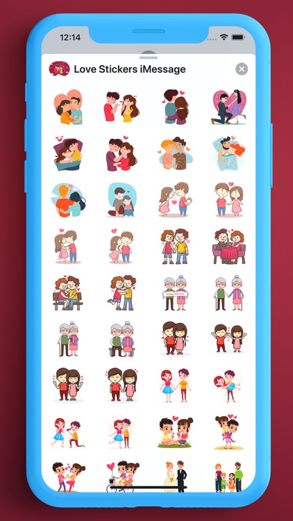 Love Story Stickers Valentine