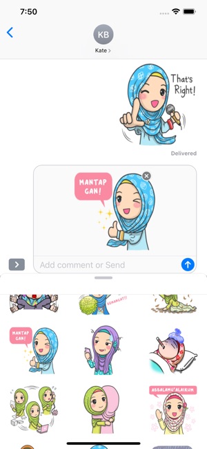 Hijab Muslimah Sticker(圖5)-速報App