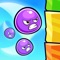 Mad ballz fighting against their worst enemies - lazy blocks
