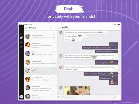 Knuddels chat and flirt by Knuddels (iOS, United States) SearchMan Data & Information