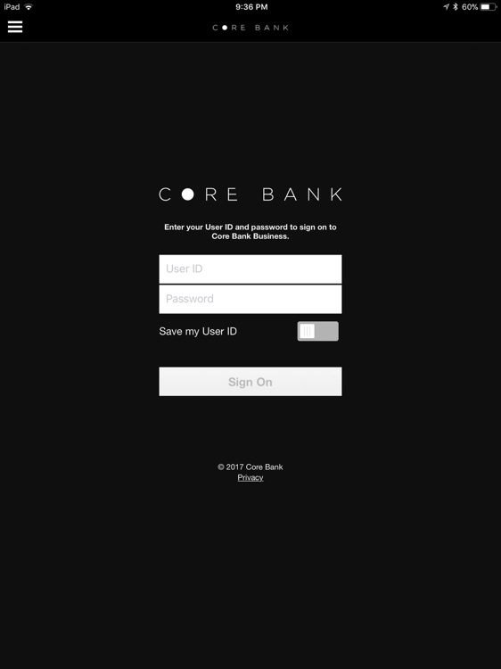 Core Bank Business for iPad