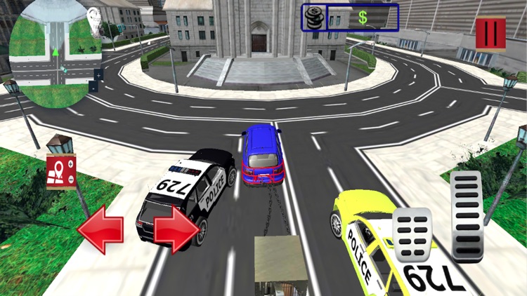 Chained Car Police Chasing 3D screenshot-5