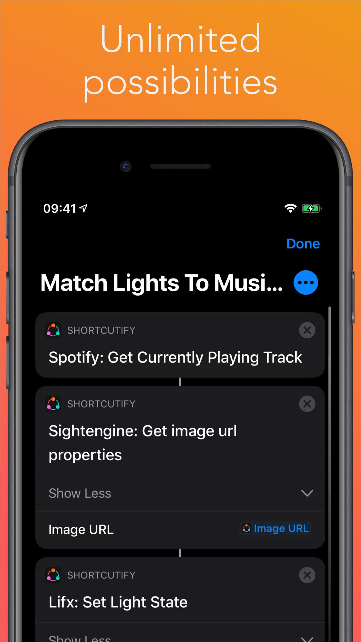 Screenshot do app Shortcutify