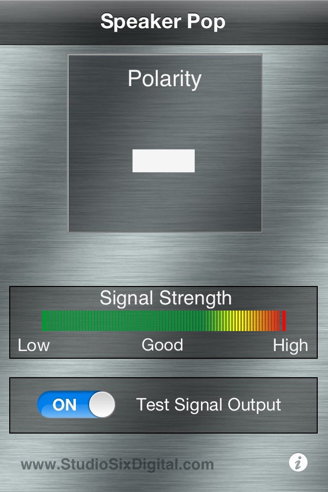 Speaker Polarity screenshot 2