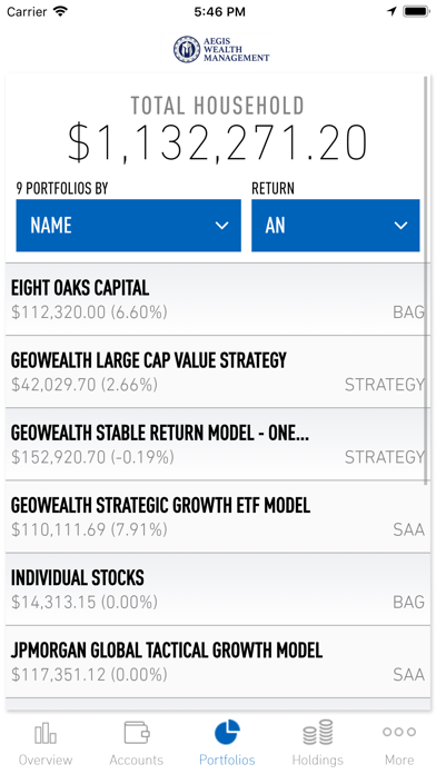 Aegis Wealth Management screenshot 4