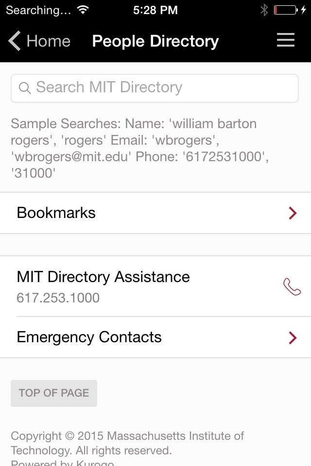 MIT Mobile screenshot 2