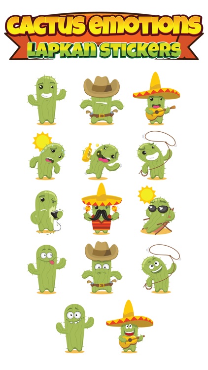 Sticker Me: Cactus Emotions