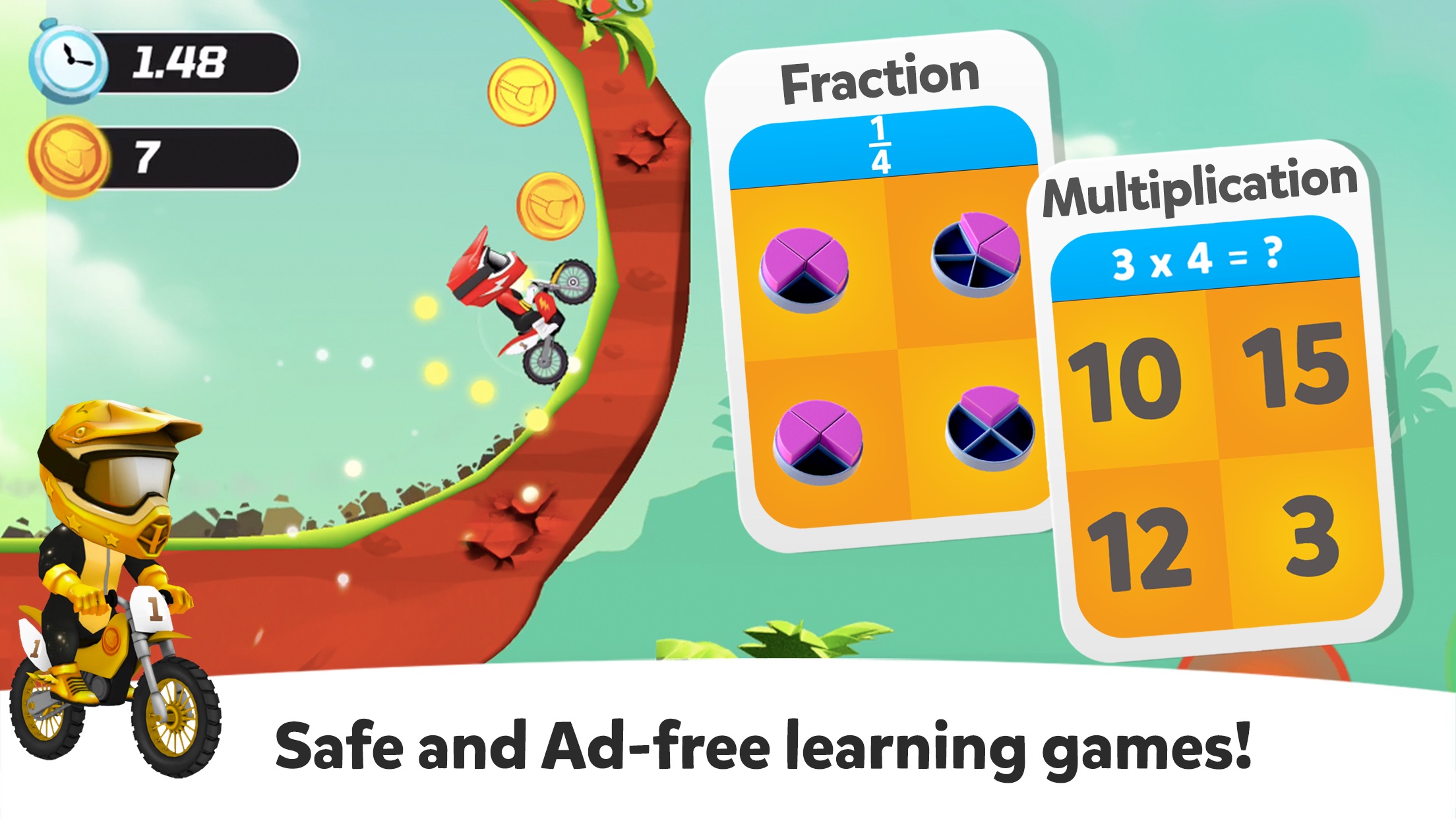 Cool Math Games : Kids Racing Hack Online (Genius 6-year Learning Pack)