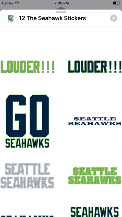 12 The Seahawk Stickers