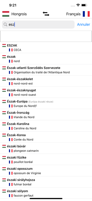 Dictionnaire Hongrois-Français(圖1)-速報App