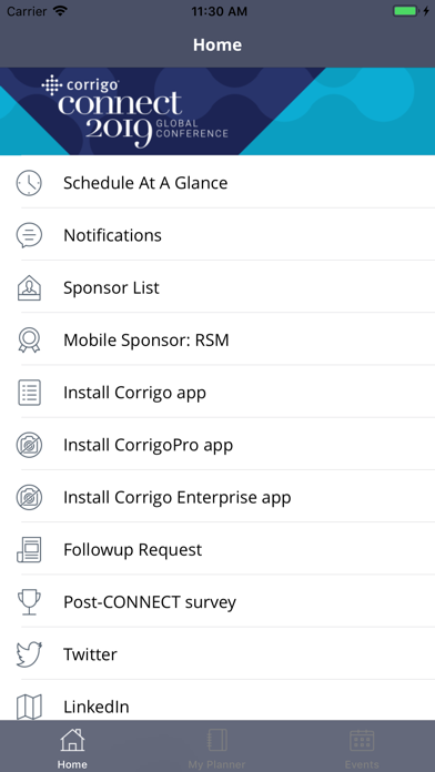 How to cancel & delete CONNECT The Corrigo Conference from iphone & ipad 2