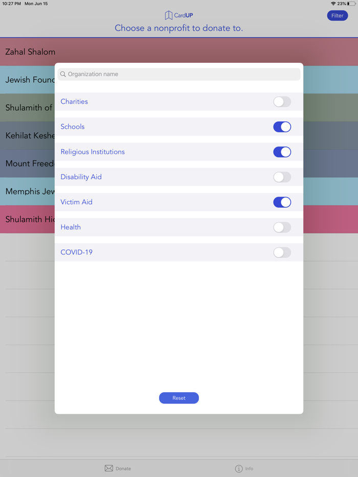 CardUP Donation Cards