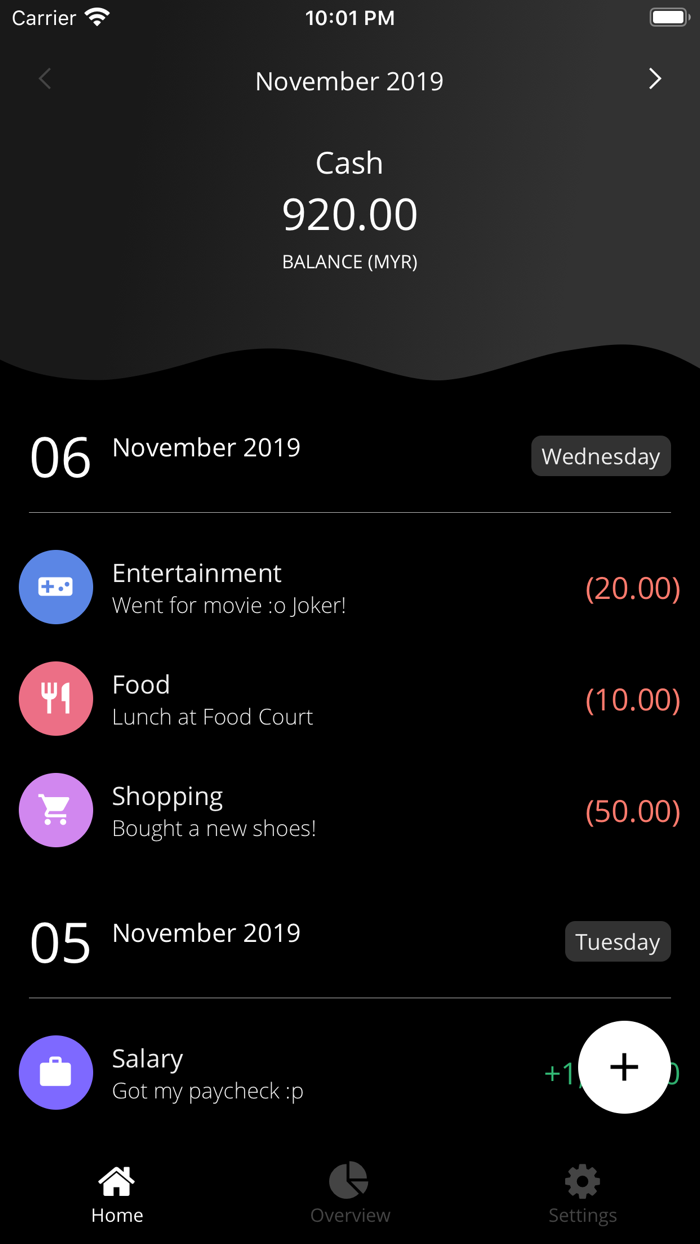 Flowy Spending Tracker