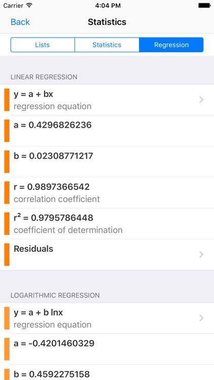 Statistics Calculator++ screenshot-8