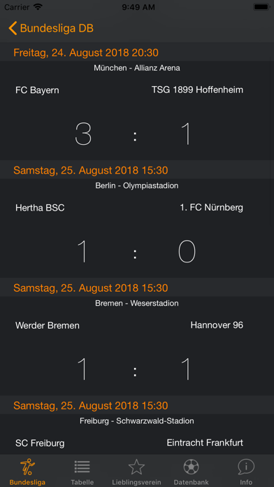Bundesliga DB screenshot 2