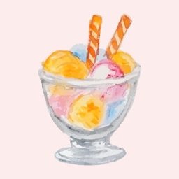Watercolor Yummy Ice Cream