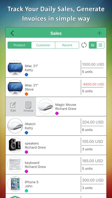 How to cancel & delete Daily Sales Record - POS, CRM from iphone & ipad 2