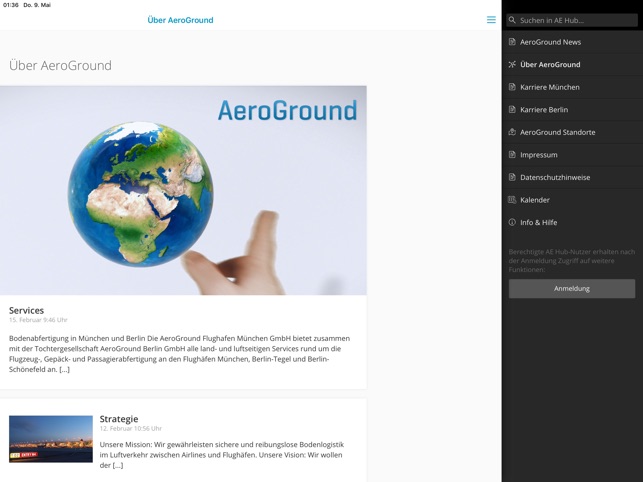 Ae Hub Die Aeroground App On The App Store