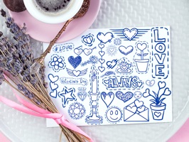 You always wanted to tell your love through doodles