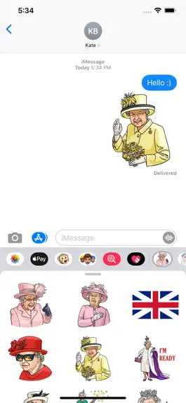 Game screenshot The Queen Elizabeth Stickers mod apk