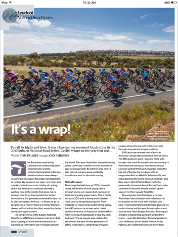 Cyclist Australia Magazine screenshot 2