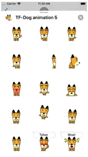 tf-dog animation 5 stickers iphone screenshot 3