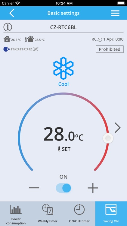 Panasonic H&C Control App