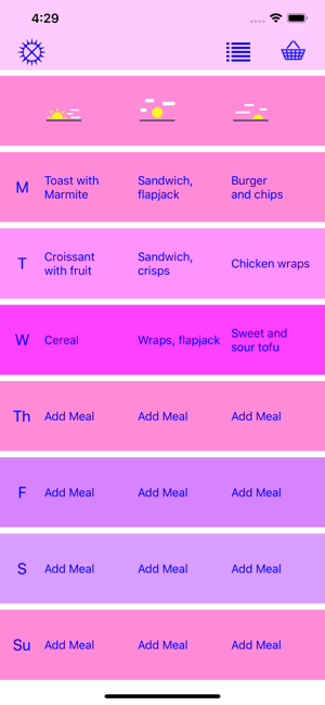 Simple Meal Planner